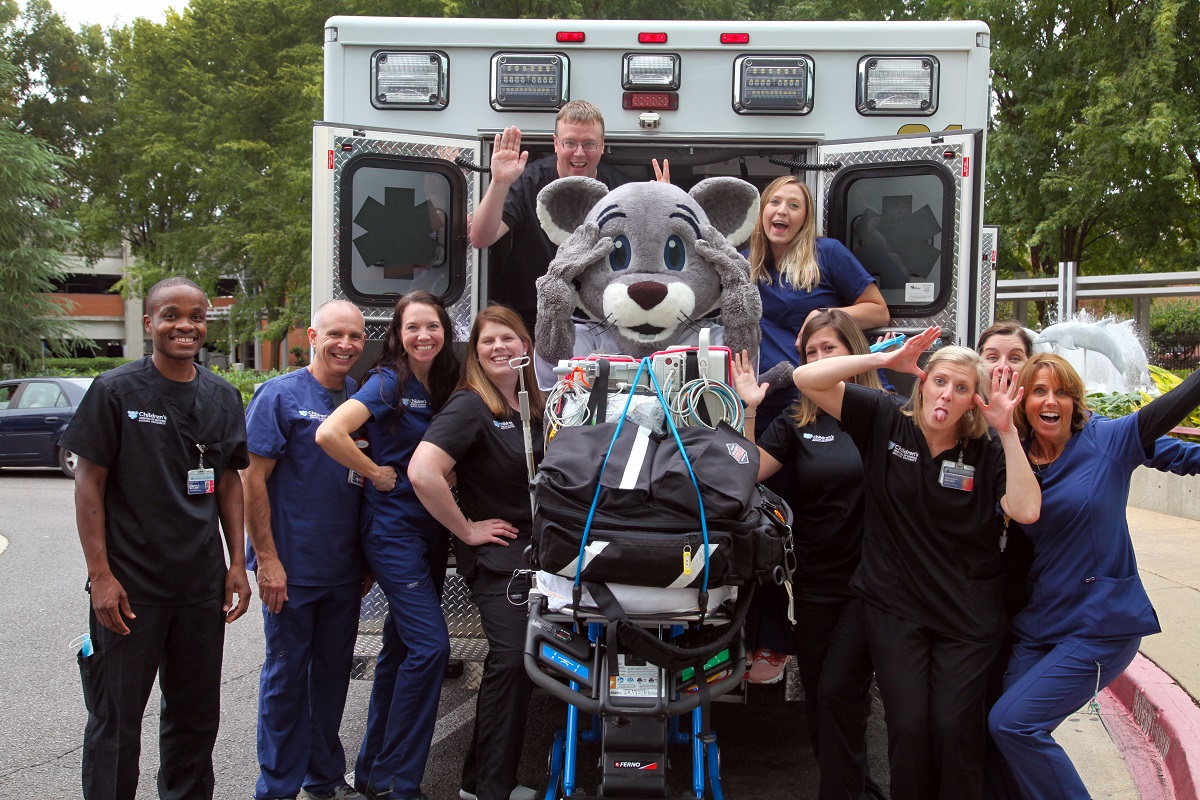 CHOG Critical Care Transport team fun picture