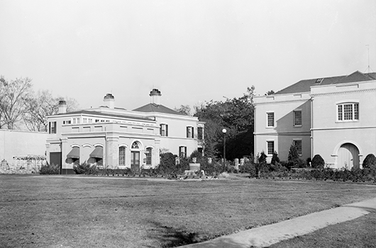 Old photo of Quadrangle area