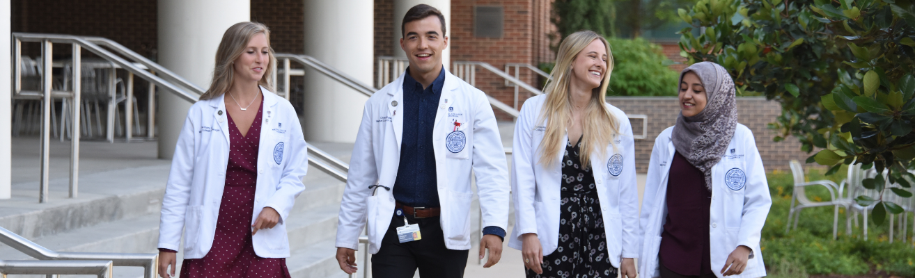 Students walking on campus