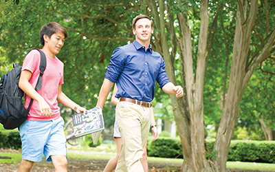 Student Support - Male Students Walking