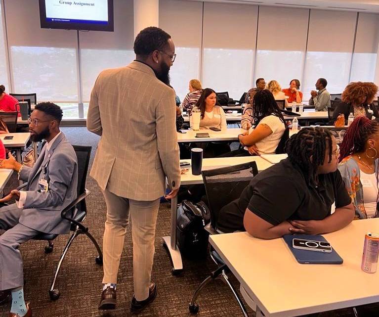 Classroom full of students