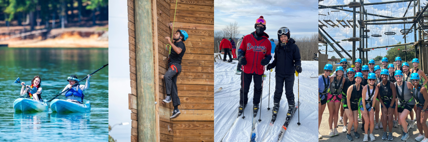 Students and community members enjoying outdoor adventure at Augusta University.