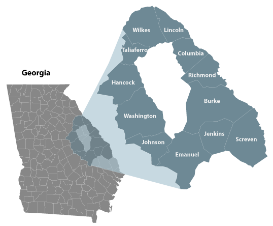 Georgia Cancer Center counties