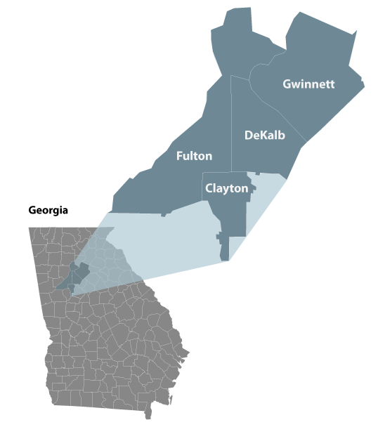 Morehouose School of Medicine counties