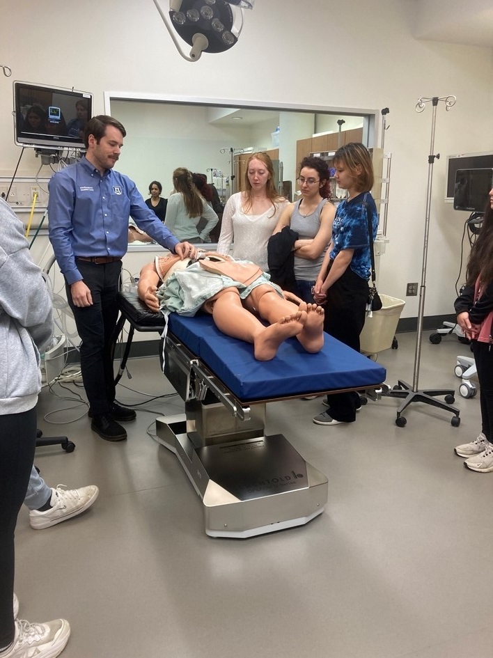 2023 SRE participants visiting Augusta University’s Interdisciplinary Simulation Center.