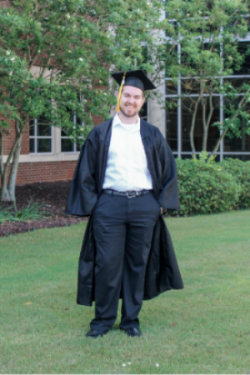 guy in cap and gown 