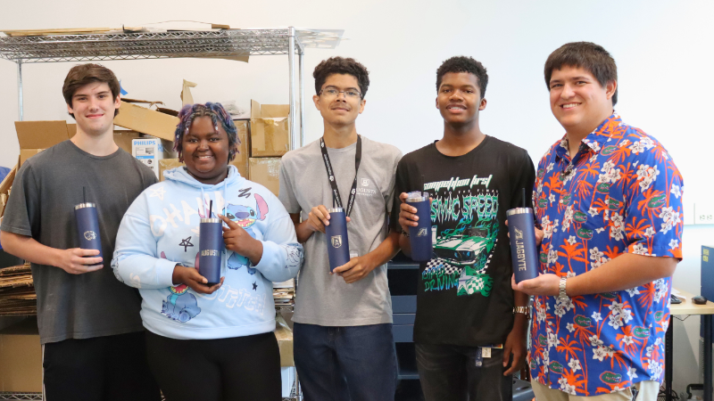 group of students smiling 