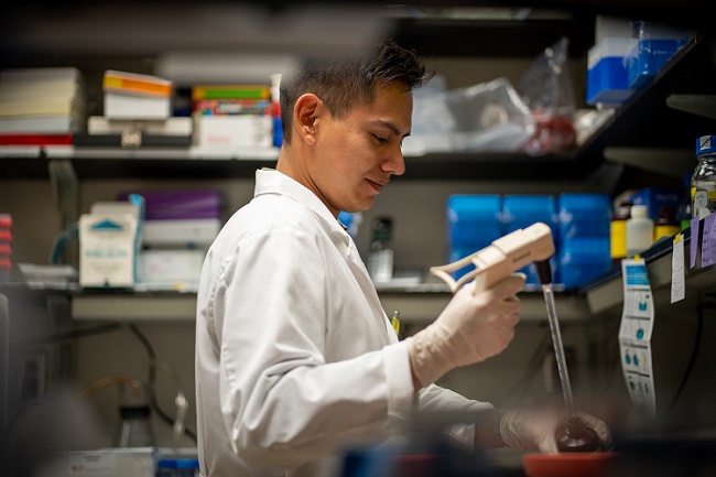 Man working in lab