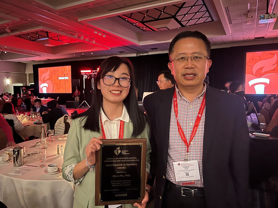 Qian Ma with mentor Dr. Huo Qian Ma with mentor Dr. Huo