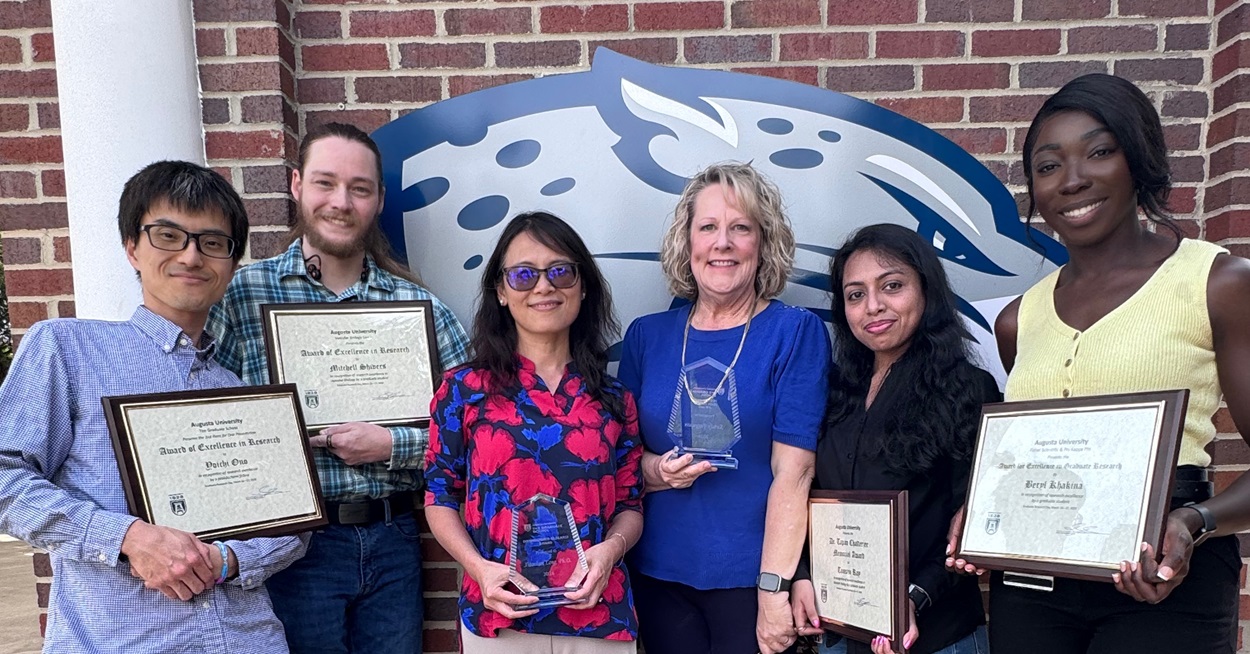 Photos of award winners from the annual Graduate Research Day held March 26-27