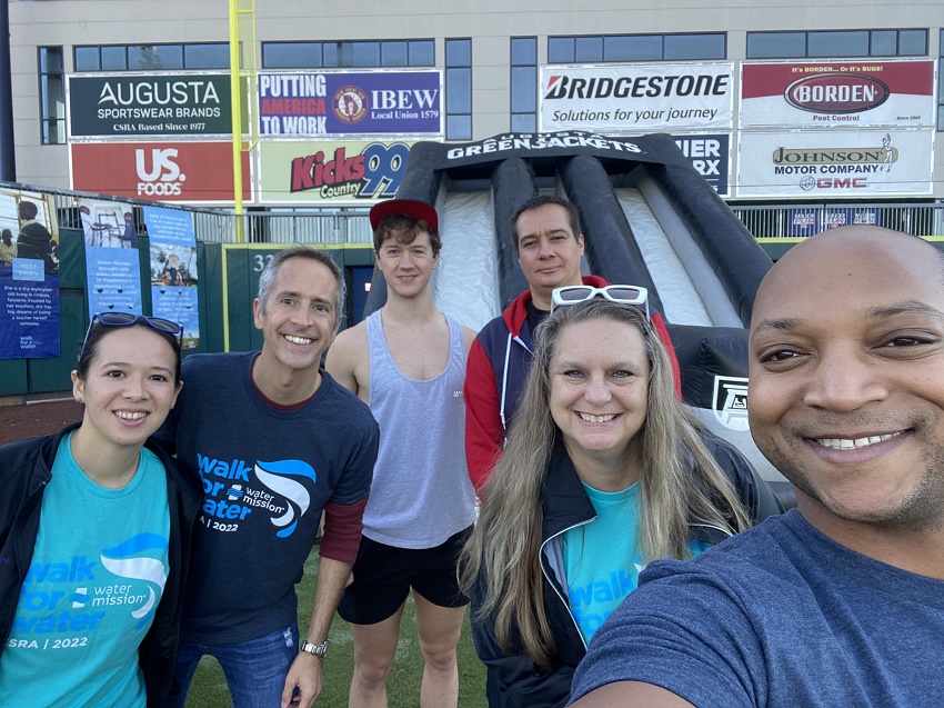 left to right- Brandee, Eric, Drew, Gabor, an event organizer, Karl.