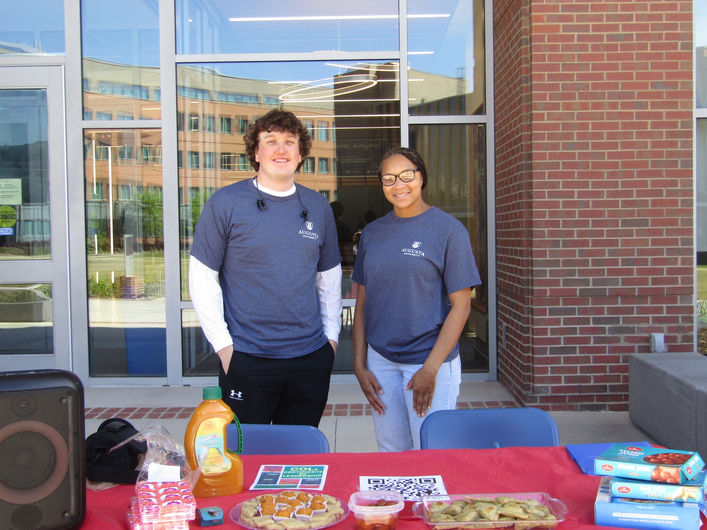 Students tabling