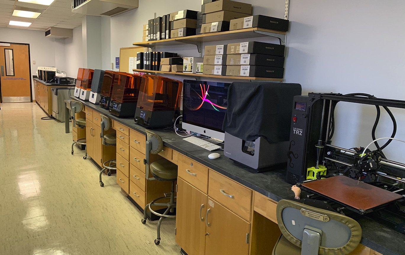 Photo: The 3D printers in our Medical Sculpture Lab.