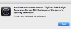 Digicert Error Digicert Error