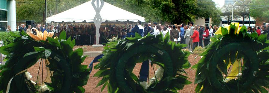 memorial service banner