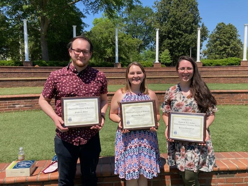 GFrederick Baker, Hannah Youngblood, Shannon Barwick, Smith Lab, Gonsalvez Lab, Yutao Liu lab, NASA, NASA Mars Rover, Augusta University, AU, Medical College of Georgia, MCG, Cellular Biology and Anatomy, CBA, the Graduate School