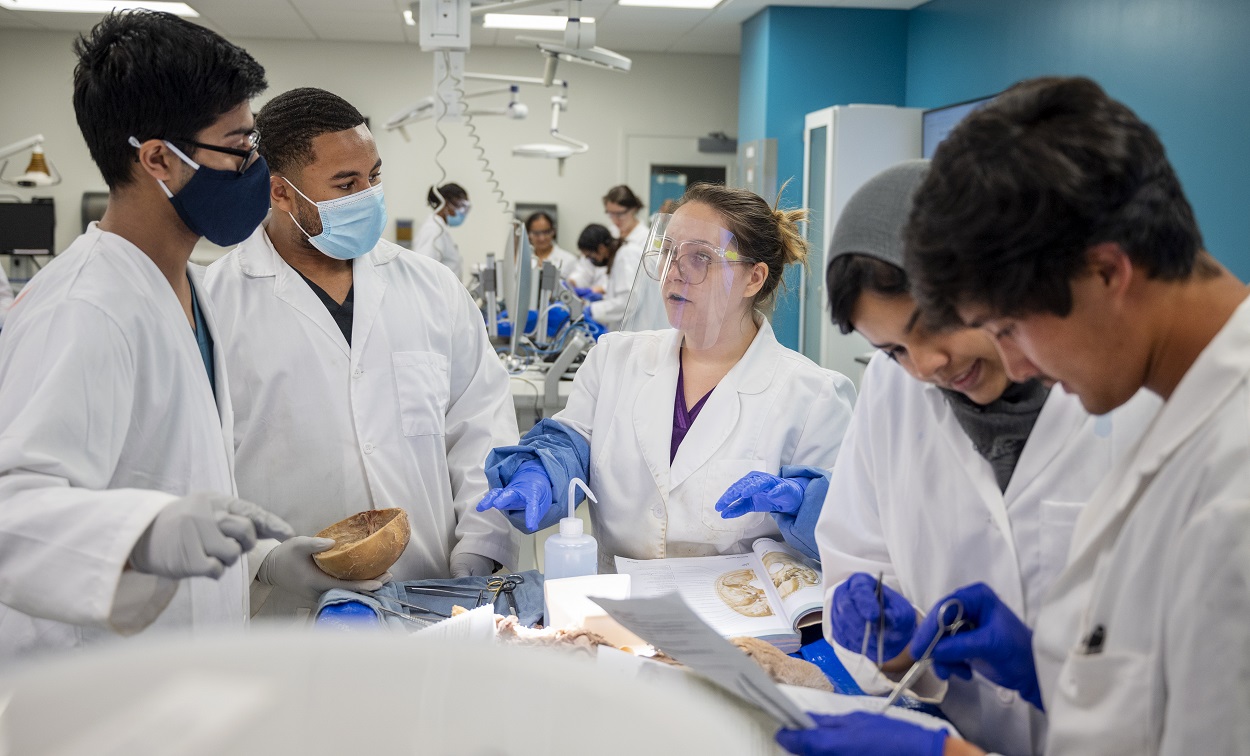 MCG Students in lab