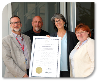 EMSC Organizers and Presenters with Proclamation