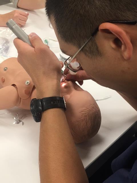 Residents practice intubations
