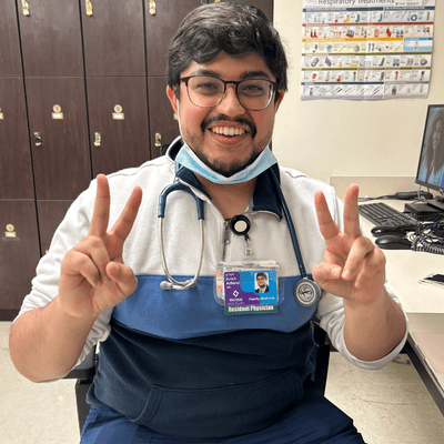 Resident peace sign