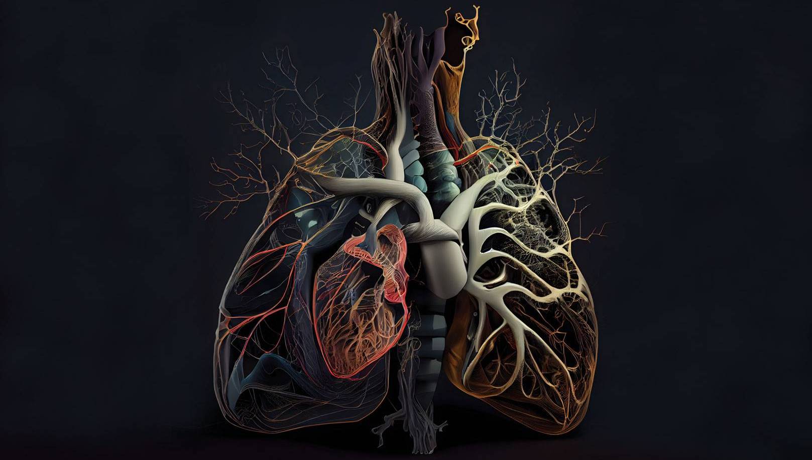artistic rendering of the vascular system
