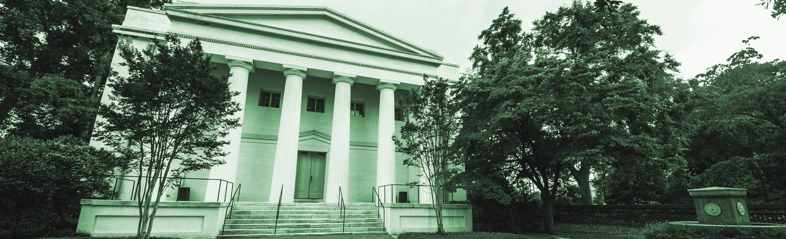 old mcg building with a green color