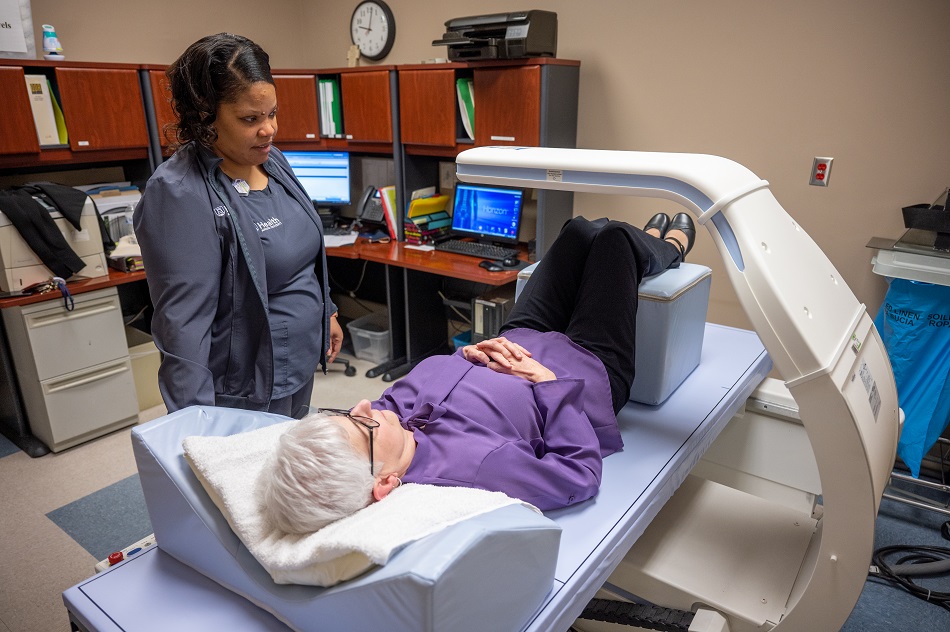 Nurse with patient