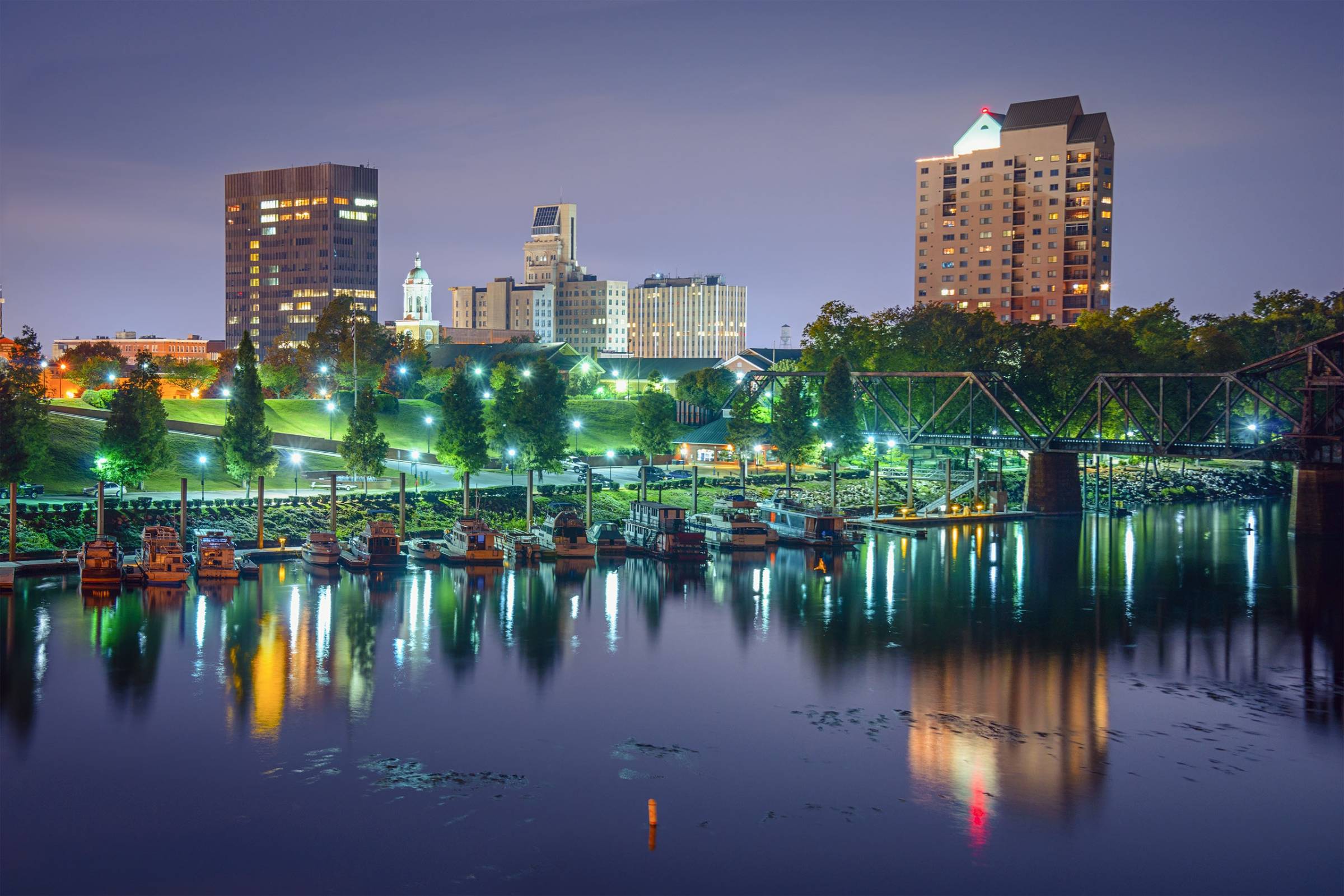 Augusta, GA at night