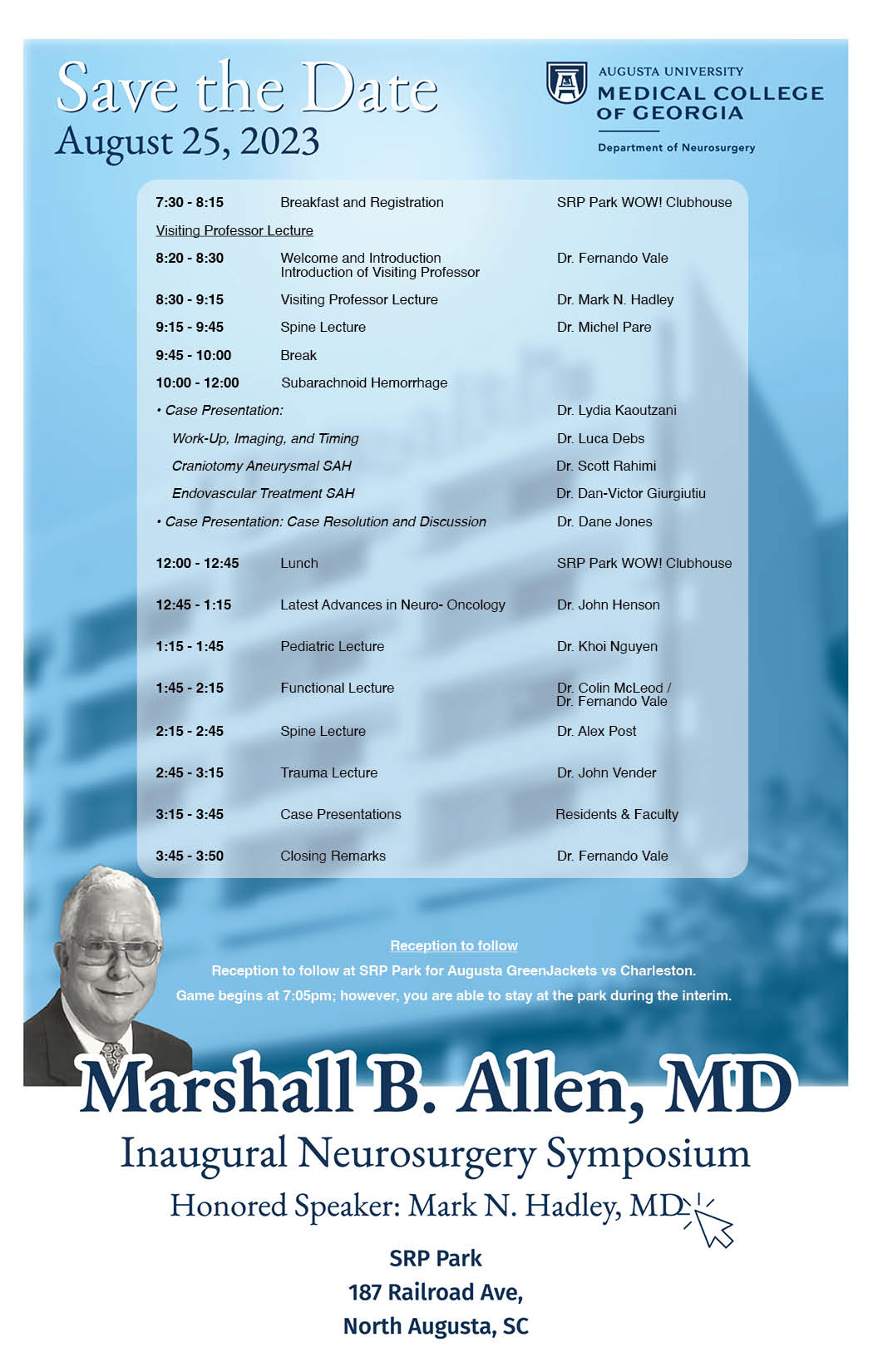 Marshall B Allen Symposium