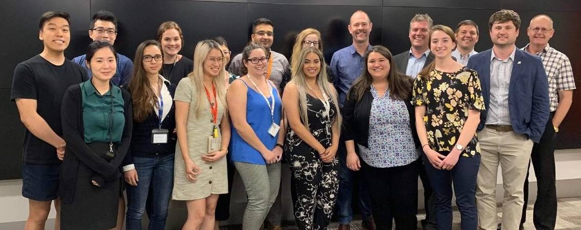 2019 Melbourne - Dr. O'Connor with students and colleagues