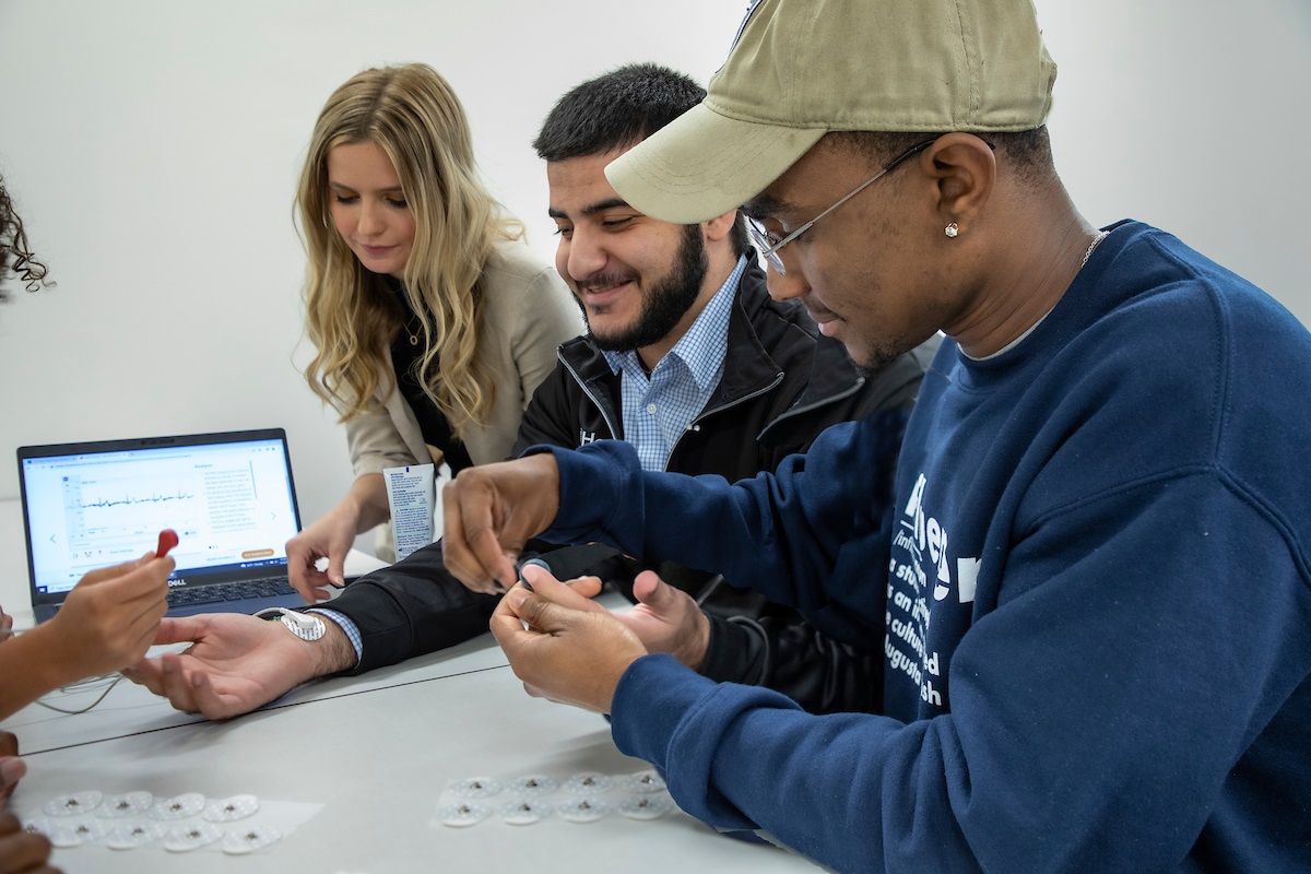 Master of Science- students studying together