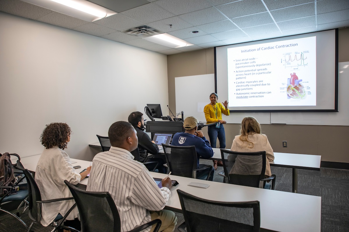 Master of Science- students in class room