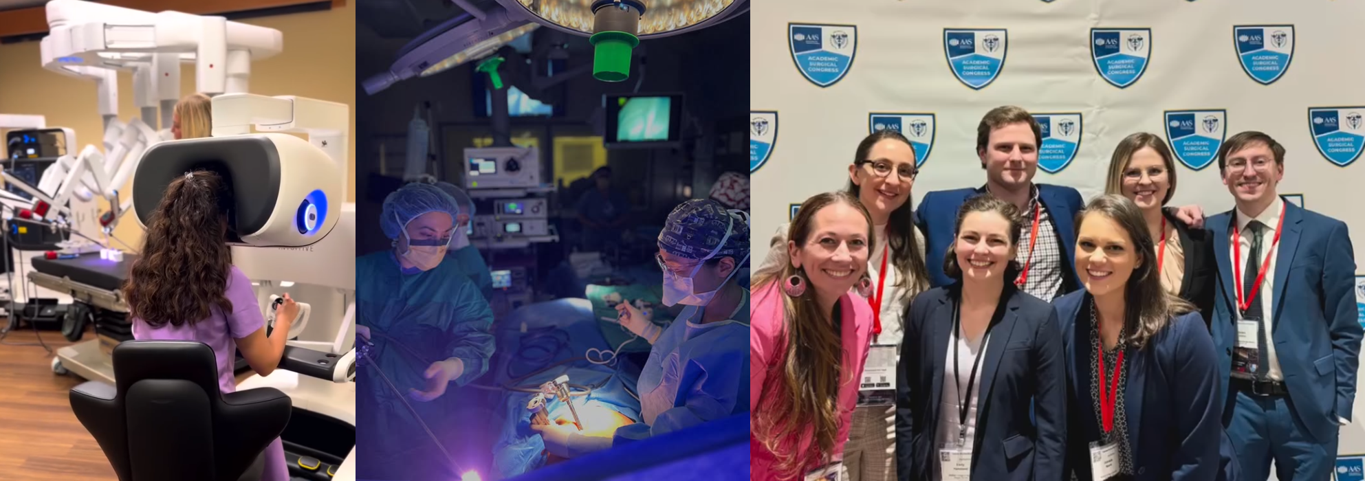 various surgeons conducting research