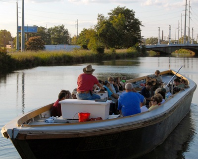 Boat tour on Augusta Canal