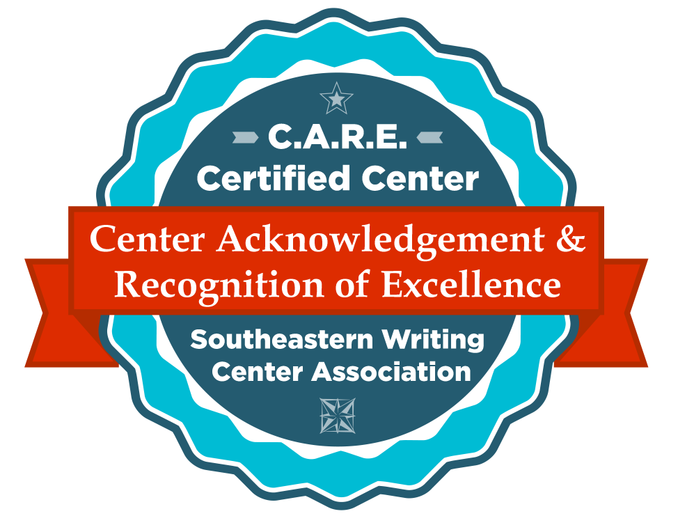 Center Acknowledgment and Recognition of Excellence ribbon
