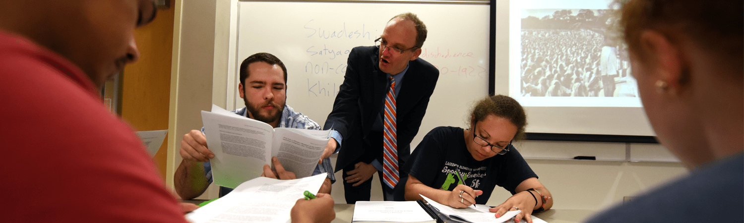 Dr. Goss with students