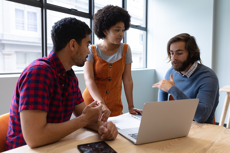 Diverse group of business professionals