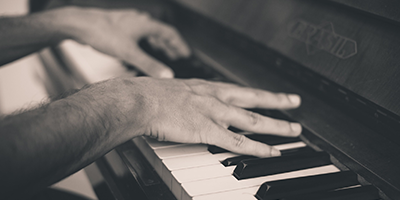 Man playing piano