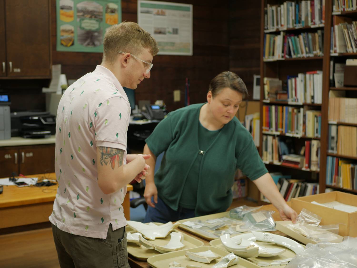 2019_ Dr. Jennifer Trunzo with Brandon Z. (Anthropology)