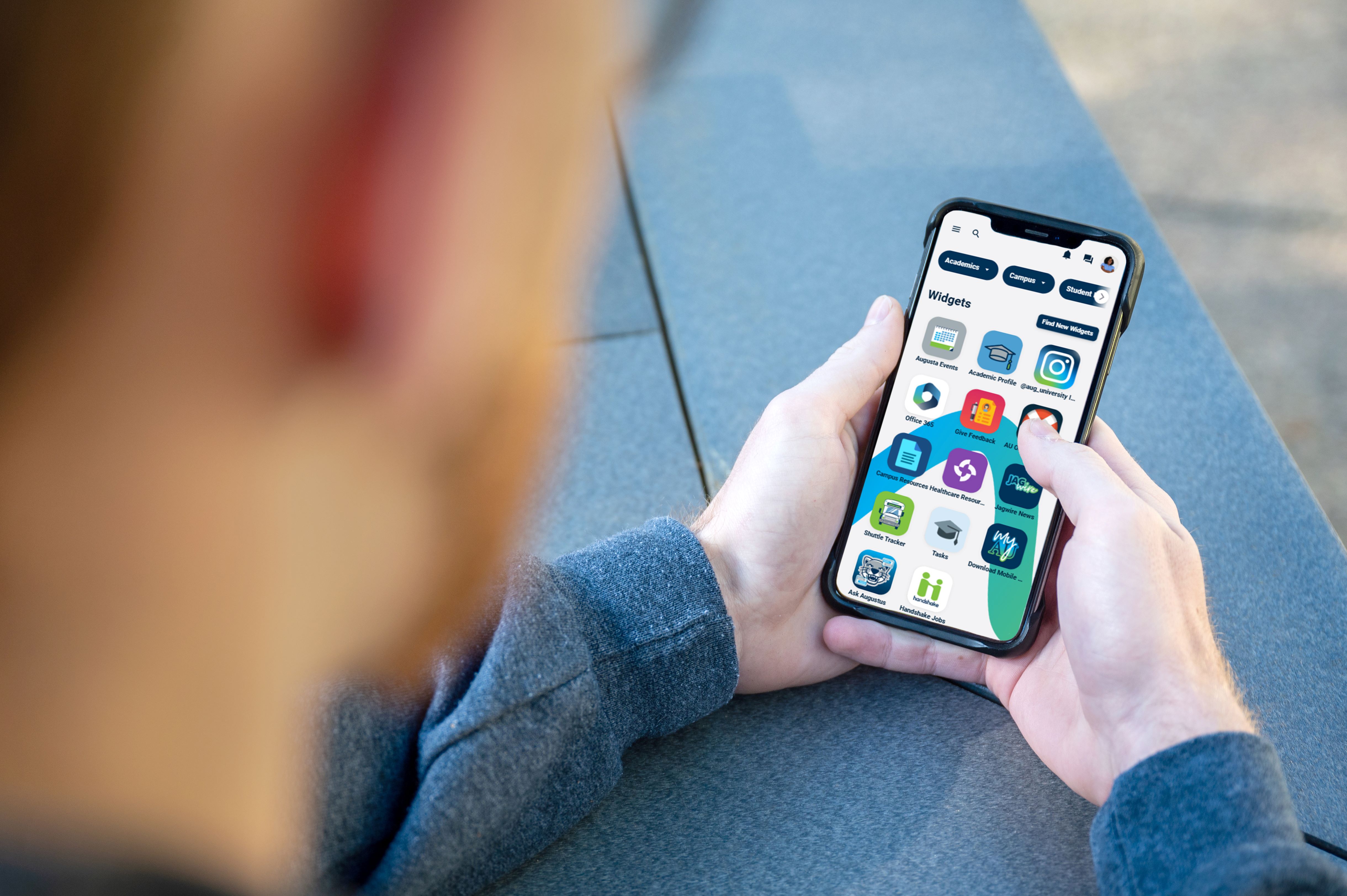 man holding phone