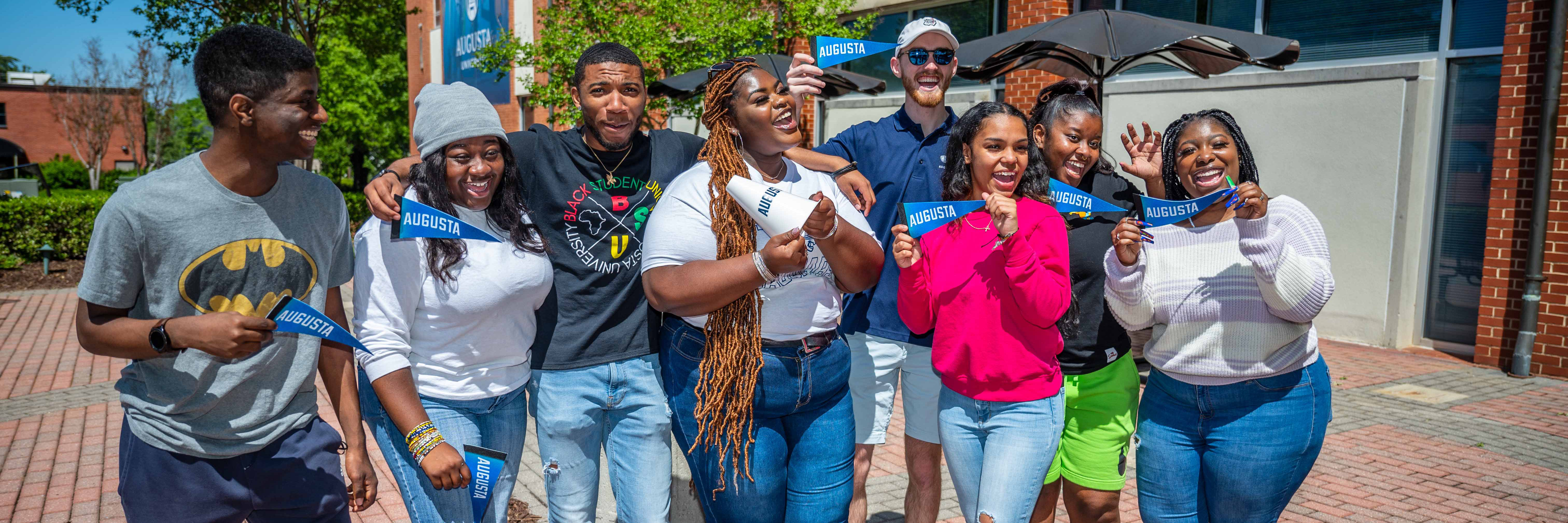 students smiling