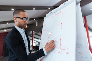 Man giving presentation