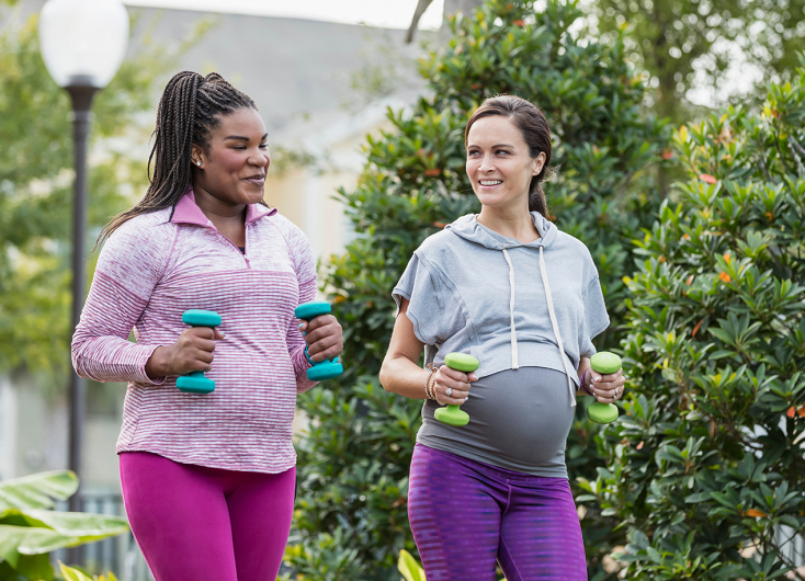 pregnant women exercising