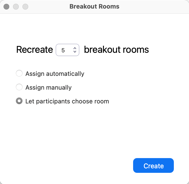 breakout room options breakout room options