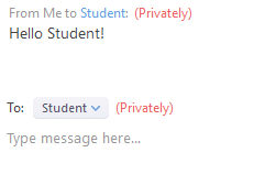chat private