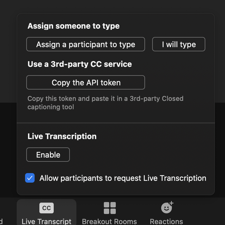Live Auto Captions