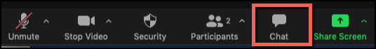 Apps Bar Chat Button Select chat button on apps bar