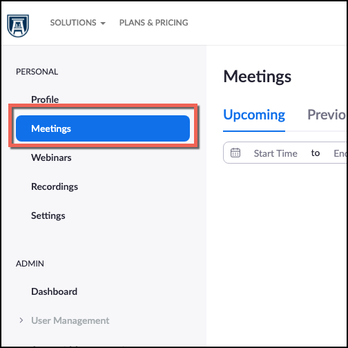 View Zoom Meetings View Zoom Meetings