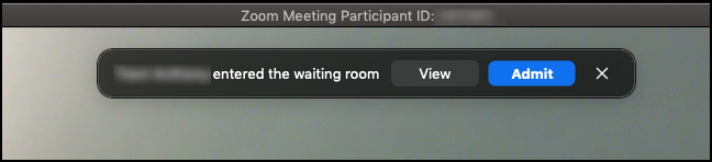 Zoom Waiting Room Notification Zoom waiting room notification