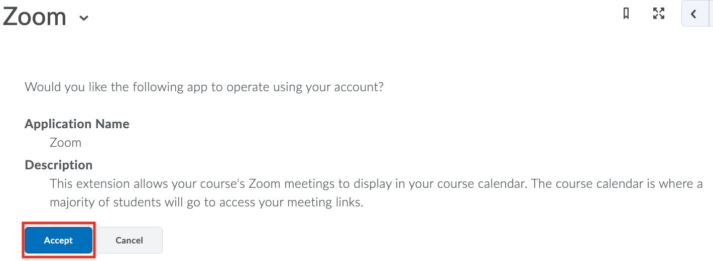Zoom Calendar API Zoom Calendar API Message